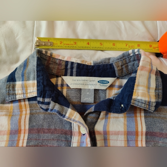 Old Navy flannel button down "boyfriend shirt" (Medium) π©·ππ€π©· - Picture 11 of 16